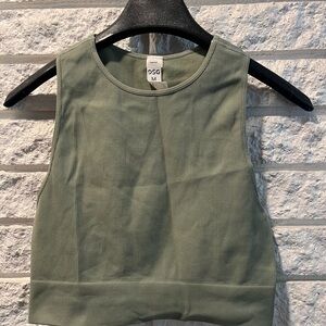 DSG Women's Sage Green Ribbed Tank Top